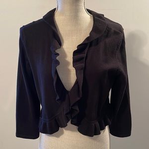 NWT INC International Concepts Ruffled Sweater